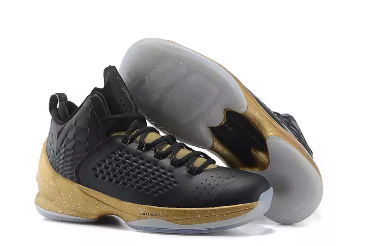boutique jordan melo m11 sneaker chaussures gold noir